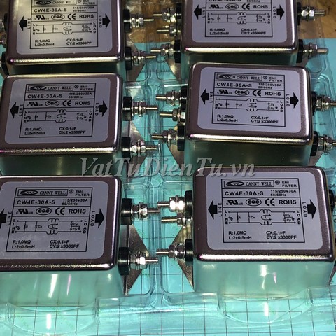 CW4E-30A-S Bộ lọc nguồn chống nhiễu CANNYWELL 220V 30A; Mã: CW4E-30A-S; Xuất xứ: Hàng mới; Thương hiệu: CANNYWELL