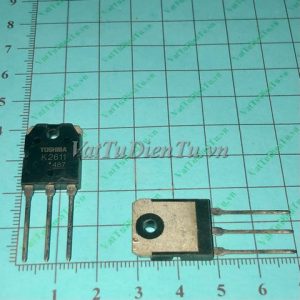 2SK2611 K2611 TO3P N MOSFET 9A 900V (HTM); Mã: K2611; Kiểu chân: cắm TO-3P; Thương hiệu: TOSHIBA; Xuất xứ: Hàng tháo máy