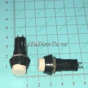 PBS-11 Nút nhấn tròn có khóa màu trắng 12MM không dây; Mã: PBS-11W; Xuất xứ: Hàng mới