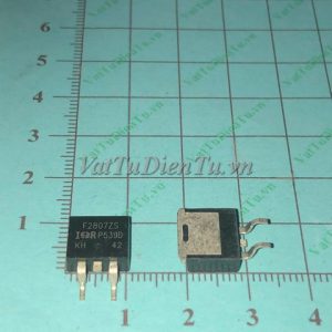 IRF2807ZS F2807ZS TO263 N MOSFET 75A 75V 9.4mR; Mã: IRF2807ZS; Kiểu chân: dán TO-263; Thương hiệu: IR (International Rectifier); Xuất xứ: Hàng mới; Hàng tương đương: IRF2807ZL F2807S