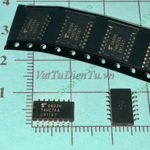 TC74HC74AF 74HC74A SOP14 5.2MM IC Số; Mã: 74HC74A; Kiểu chân: dán SOP-14 5.2MM; Xuất xứ: Hàng mới
