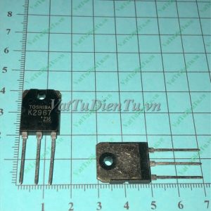 K2967 2SK2967 TO3P N Mosfet 30A 250V(TM); Mã: K2967; Kiểu chân: 3 chân cắm TO-3P; Xuất xứ: Hàng tháo máy; Thương hiệu: TOSHIBA