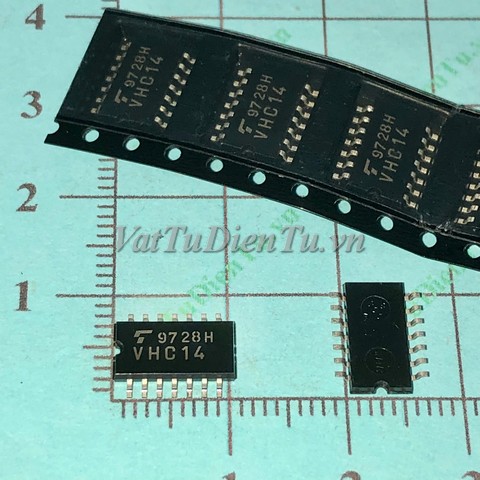 TC74VHC14F VHC14 SOP14 5.2MM IC Số; Mã: VHC14; Kiểu chân: dán SOP-14 5.2MM; Xuất xứ: Hàng mới; Thương hiệu: Fairchild