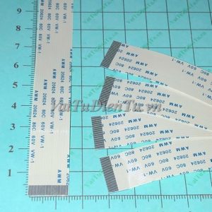 Cáp thuận FFC/FPC 30P 0.5mm dài 250mm; Mã: AWM-30-05-250-A; Số chân, pin (P): 30Pin; Bước chân, khoảng cách giữa tâm 2 chân: 0.5mm; Tổng chiều dài: 250mm; Tổng chiều rộng: 15.5mm; Loại đầu cắm tiếp xúc: A thuận cùng mặt; Độ dày cáp: 0.12mm