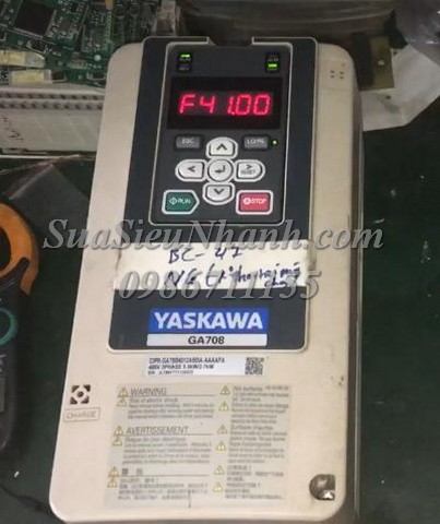 Sửa Biến tần YASKAWA 5.5kW/3.7kW GA708 CIPR-GA78B4012ABBA-AAAAFA 0022 Lỗi truyền thông 485; Sửa chữa Biến tần YASKAWA 5.5kW/3.7kW GA708; Model: CIPR-GA78B4012ABBA-AAAAFA Serial: 0022; Lỗi truyền thông 485