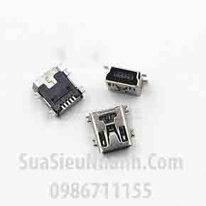 USB 5PF Cổng mini USB 5PF loại cái, chân dán hàn mạch;