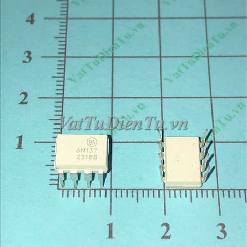 6N137 6NI37 EL6N137 DIP8 Photo-Tran Opto coupler; Mã: 6N137; Kiểu chân: cắm 8 chân DIP-8; Xuất xứ: Hàng mới; Thương hiệu: ON