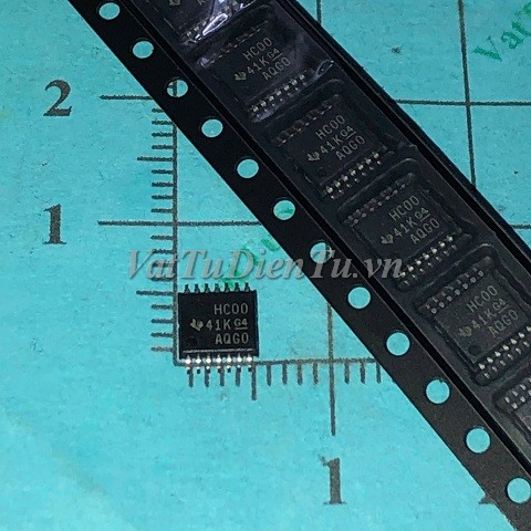 74HC00PWR 74HC00 HC00 TSSOP14 IC Số; Mã: 74HC00; Kiểu chân: 14 chân dán TSSOP14; Xuất xứ: Hàng mới