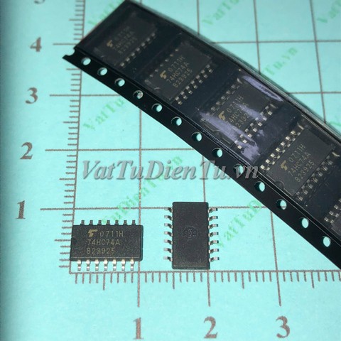 TC74HC74AF 74HC74A SOP14 5.2MM IC Số; Mã: 74HC74A; Kiểu chân: dán SOP-14 5.2MM; Xuất xứ: Hàng mới