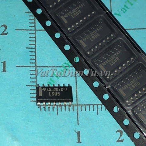 LS06 74LS06 SN74LS06DR SOP-14 IC số; Mã: LS06; Kiểu chân: dán SOP-14; Hãng sx: TI;