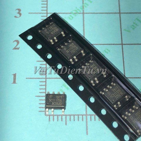 SC1117DG SC1117DG-TL SOP8 IC nguồn, Low Power Off Line Switcher IC 8-Pin DSO; Mã: SC1117DG; Kiểu chân: dán 8 chân SOP-8; Xuất xứ: Hàng mới; Thương hiệu: Power