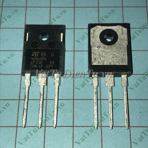STW40N60M2 40N60M2 TO247 N Mosfet 34A 600V; Mã: 40N60M2; Kiểu chân: cắm TO-247; Xuất xứ: Hàng mới