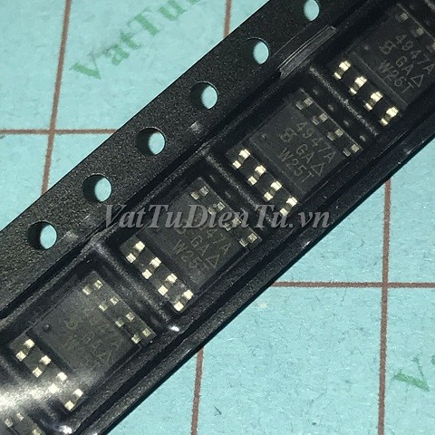 SI4947ADY-T1-E3 4947A SOP8 P Mosfet 30V; Mã: 4947A; Kiểu chân: dán SOP-8; Xuất xứ: Hàng mới