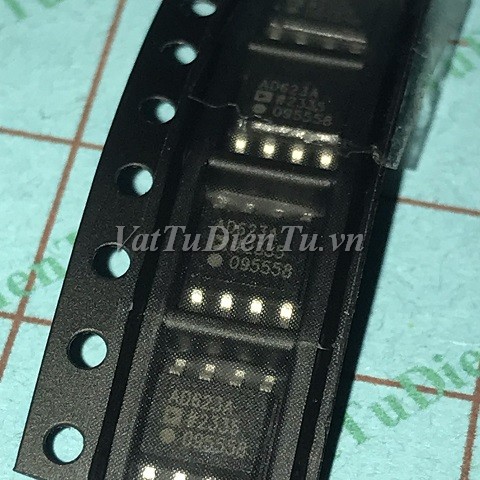 AD623ARZ AD623A SOP8 Single-Supply, Rail-to-Rail, Low Cost Instrumentation Amplifier; Mã: AD623A; Kiểu chân: dán SOP-8; Xuất xứ: Hàng mới