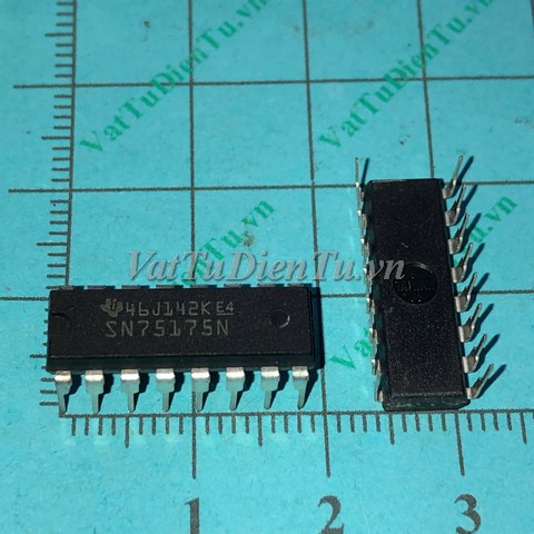 SN75175N DIP16 IC Số; Mã: SN75175N; Kiểu chân: cắm DIP-16; Xuất xứ: Hàng mới