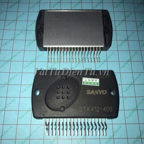 STK412-400 SIP18 IC Khuếch đại âm thanh; Mã: STK412-400; Kiểu chân: 18 chân cắm SIP-18; Xuất xứ: Hàng mới 98%; Thương hiệu: SANYO