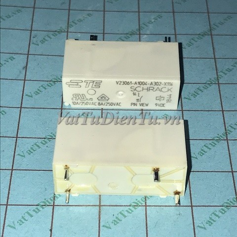 V23061-A1004-A302-X114 Relay 9VDC 4 chân 10A 250VAC TE; Mã: V23061-A1004-A302-X114; Kiểu chân: cắm đế hàn mạch; Keywords: Relay 9VDC 4 chân, relay 4 chân 9VDC, rơ le 9VDC 4 chân, rơ le 4 chân 9VDC