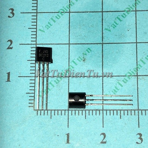 BC212C TO92 PNP Transistor 100mA 50V; Mã: BC212C; Kiểu chân: TO-92; Xuất xứ: Hàng mới; Thương hiệu: STMicroelectronics