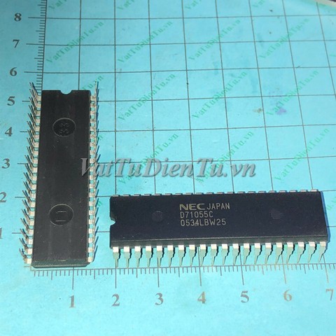 UPD71055C D71055C DIP40 IC điều khiển cổng vào/ra lập trình (PIO) NEC; Mã: D71055C; Kiểu chân: cắm DIP-40; Xuất xứ: Hàng mới