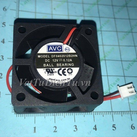 DF0402012B2HN Quạt tản nhiệt 12V 0.12A 40x40x20mm AVC 2 dây đầu cắm A1; Mã: DF0402012B2HN; Thương hiệu: AVC; Xuất xứ: Hàng mới