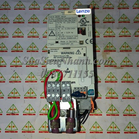 E82EV251_2C Biến tần 0.25kW Lenze 8200 vector (HTM); Mã: E82EV251_2C; Xuất xứ: hàng tháo máy