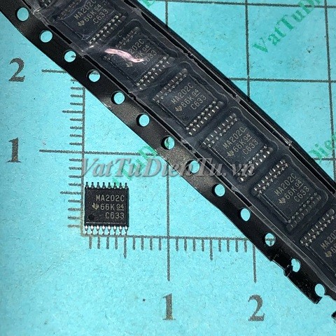 MAX202CPWR MA202C TSSOP16 IC truyền thông RS232; Mã: MA202C; Kiểu chân: dán TSSOP-16; Xuất xứ: Hàng mới