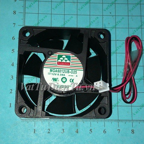 MGA6012UB-O25 Quạt tản nhiệt 12V 0.38A 60x60x25mm MAGIC 2 dây đầu cắm A1; Mã: MGA6012UB-O25; Thương hiệu: MAGIC; Xuất xứ: Hàng mới