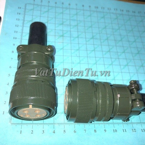 MS3106B22-22S MS3106B 22-22S Phích cắm 4 chân thẳng PLUG 4Pin đầu cắm servo motor 4Pin Mã: MS3106B22-22S Kiểu chân: lỗ cái thẳng