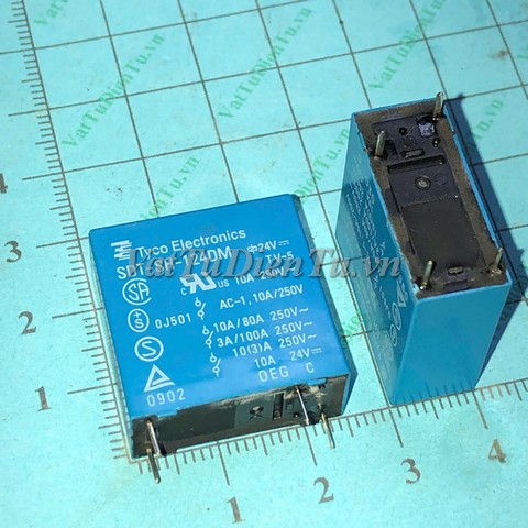 SDT-SH-124DM-24VDC Relay 24VDC 10A 4 chân thường mở; Mã: SDT-SH-124DM-24VDC; Kiểu chân: cắm đế hàn mạch