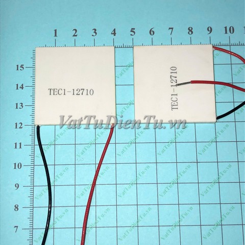 TEC1-12710 Sò nóng lạnh Peltier TEC1-12710 W40xH40xT3.9mm; Mã: TEC1-12710; Hàng tương đương: TEC1-12703 TEC1-12704 TEC1-12705 TEC1-12706 TEC1-12707 TEC1-12708 TEC1-12709 TEC1-12710 TEC1-12711 TEC1-12712
