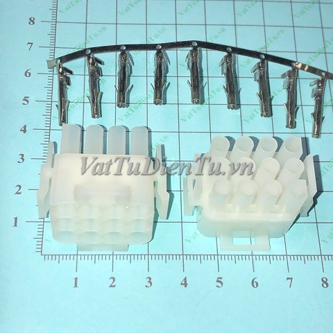 63080-12P Bộ đầu cắm 63080 12P đầu cắm 12 chân, Jack 12 chân, giắc 12 chân đực + cái; Mã: 63080-12P; Xuất xứ: Hàng mới