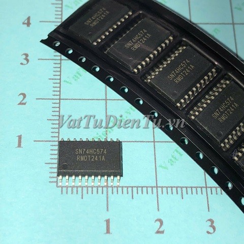 74HC574D SOP20 7.2MM IC Số; Mã: 74HC574D; Kiểu chân: dán 20 chân SOP-20 7.2MM; Xuất xứ: Hàng mới