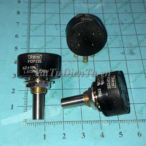 FCP22E 1K Biến trở 1K 15% Sakae; Mã: FCP22E-1K; Xuất xứ: Hàng mới; Thương hiệu: Sakae