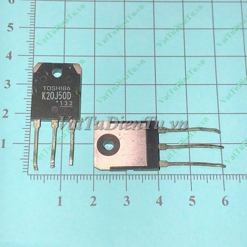 K20J50D TK20J50D TO3P N Mosfet 20A 500V(TM); Mã: K20J50D; Kiểu chân: 3 chân cắm TO-3P; Xuất xứ: Hàng tháo máy; Thương hiệu: TOSHIBA