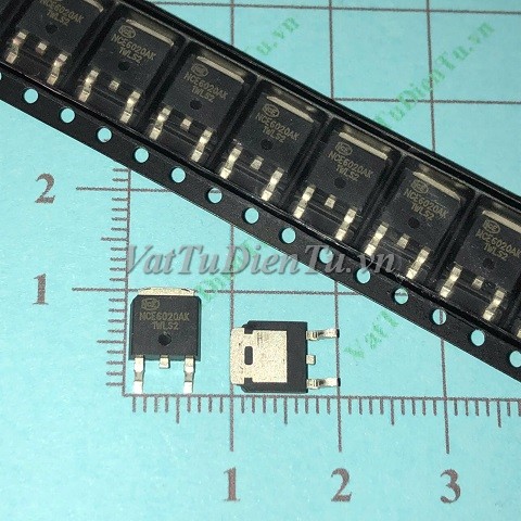 NCE6020AK NCE6020K TO252 N Mosfet 20A 60V; Mã: NCE6020AK; Kiểu chân: dán TO-252; Xuất xứ: Hàng mới