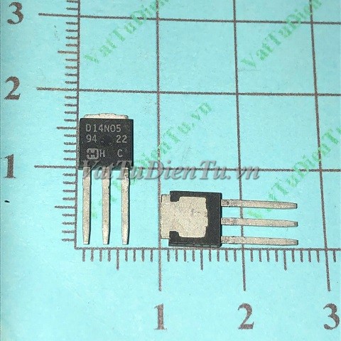 RFD14N05 D14N05 TO251 N Mosfet 14A 50V; Mã: D14N05; Kiểu chân: dán TO-251; Xuất xứ: Hàng mới