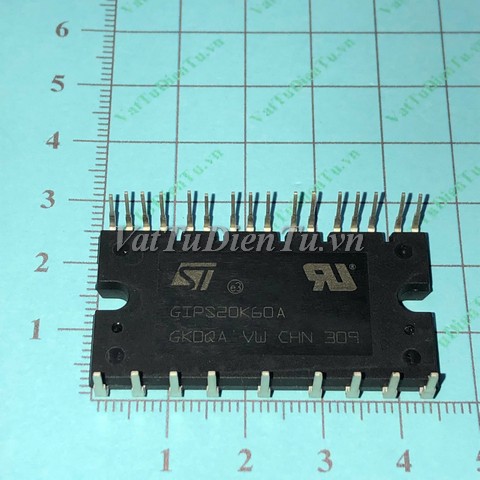 GIPS20K60 Module IGBT 17A 600V; Mã: GIPS20K60; Kiểu chân: cắm; Xuất xứ: Hàng mới; Thương hiệu: ST