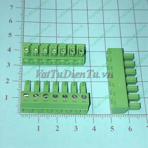 KF2EDG15K5.08-7P Connector Cầu đấu 7 chân xanh thẳng 5.08mm PCB 5.08mm 7P; Mã: KF2EDG15K508-7P; Kiểu chân: cắm thẳng