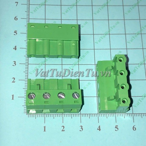 KX2EDG7.62-4P Connector Cầu đấu đầu đực 4 chân xanh thẳng 7.62mm (loại kín); Mã: KX2EDG7.62-4P; Kiểu chân: cắm thẳng