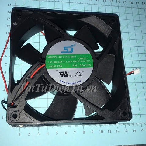 SF241238BH Quạt tản nhiệt 24V 1.35A 120x120x38mm SJ 2 dây đầu cắm A1; Mã: SF241238BH; Thương hiệu: SJ; Xuất xứ: Hàng mới