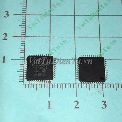 PIC18F46K22-I/PT 18F46K22-I/PT TQFP44 IC Vi điều khiển; Mã: 18F46K22-IPT; Kiểu chân: TQFP-44; Xuất xứ: Hàng mới