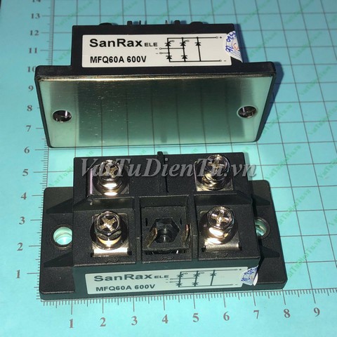 MFQ60A600V Module Cầu chỉnh lưu 1 pha; Mã: MFQ60A600V; Xuất xứ: Hàng mới