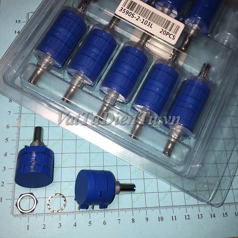 3590S-2-103L Biến trở chính xác nhiều vòng 10K; Mã: 3590S-2-103L; Thương hiệu: BOURNS MEXICO