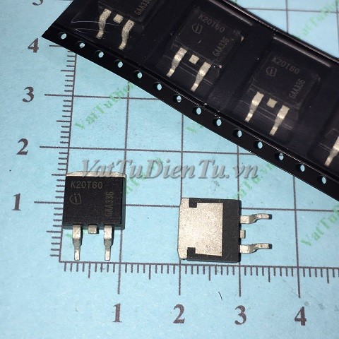 IKB20N60T K20T60 TO263 IGBT 20A 600V; Mã: IKB20N60T; Kiểu chân: Dán TO-263; Thương hiệu: infineon; Xuất xứ: Hàng mới