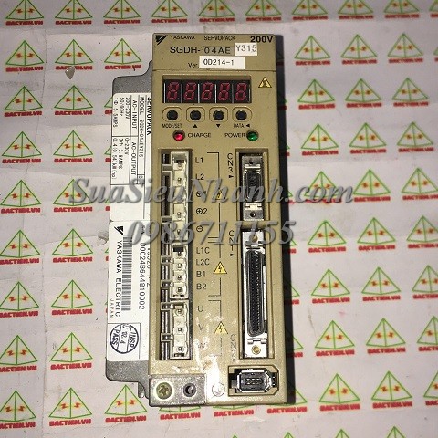 SGDH-04AEY315 0002 AC SERVER DRIVER YASKAWA 0.4 ( 0.54 ) kW (TM); Mã kho: SGDH-04AEY315; Xuất xứ: Hàng tháo máy