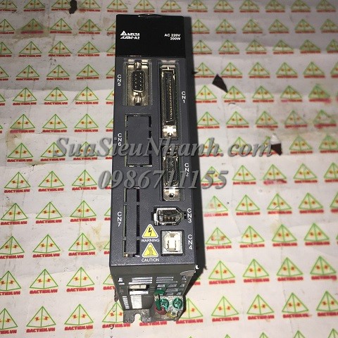 ASD-A2-0221-L AC SERVO DRIVER 200W DELTA (HTM); Mã: ASD-A2-0221-L; Xuất xứ: Hàng tháo máy