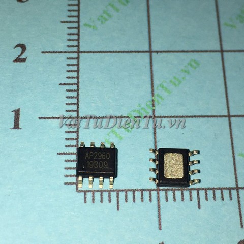 AP2960A SOP8 IC Nguồn Buck HV 60V; Mã: AP2960A; Kiểu chân: dán SOP-8; Thương hiệu: AP; Xuất xứ: Hàng mới; Hàng tương đương: AP2960, AP2963, LM2596S, XL4015