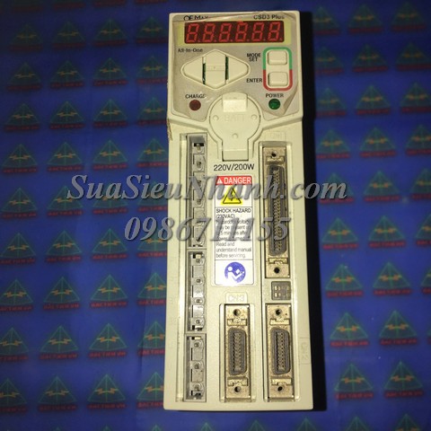 CSD3_02BX2 0031 AC SERVO DRIVER OEMax 200W CSD3 Plus; Mã: CSD3_02BX2-0031; Xuất xứ: Hàng tháo máy