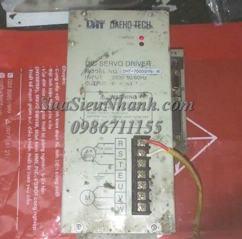 Sửa DID SERVO DRIVER DAEHO TECH DHT-7000SYN4R 2202 Lỗi chập công suất và mạch điều khiển công suất Sửa chữa DID SERVO DRIVER DAEHO TECH Model: DHT-7000SYN4R Serial: 2202 Lỗi chập công suất và mạch điều khiển công suất
