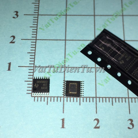 DRV8803PWPR DRV8803 HTSSOP16 IC Driver; Mã: DRV8803; Kiểu chân: dán HTSSOP-16; Thương hiệu: Texas Instruments; Xuất xứ: Hàng mới; Hàng tương đương: DRV8803PWP, DRV8804, ULN2803A